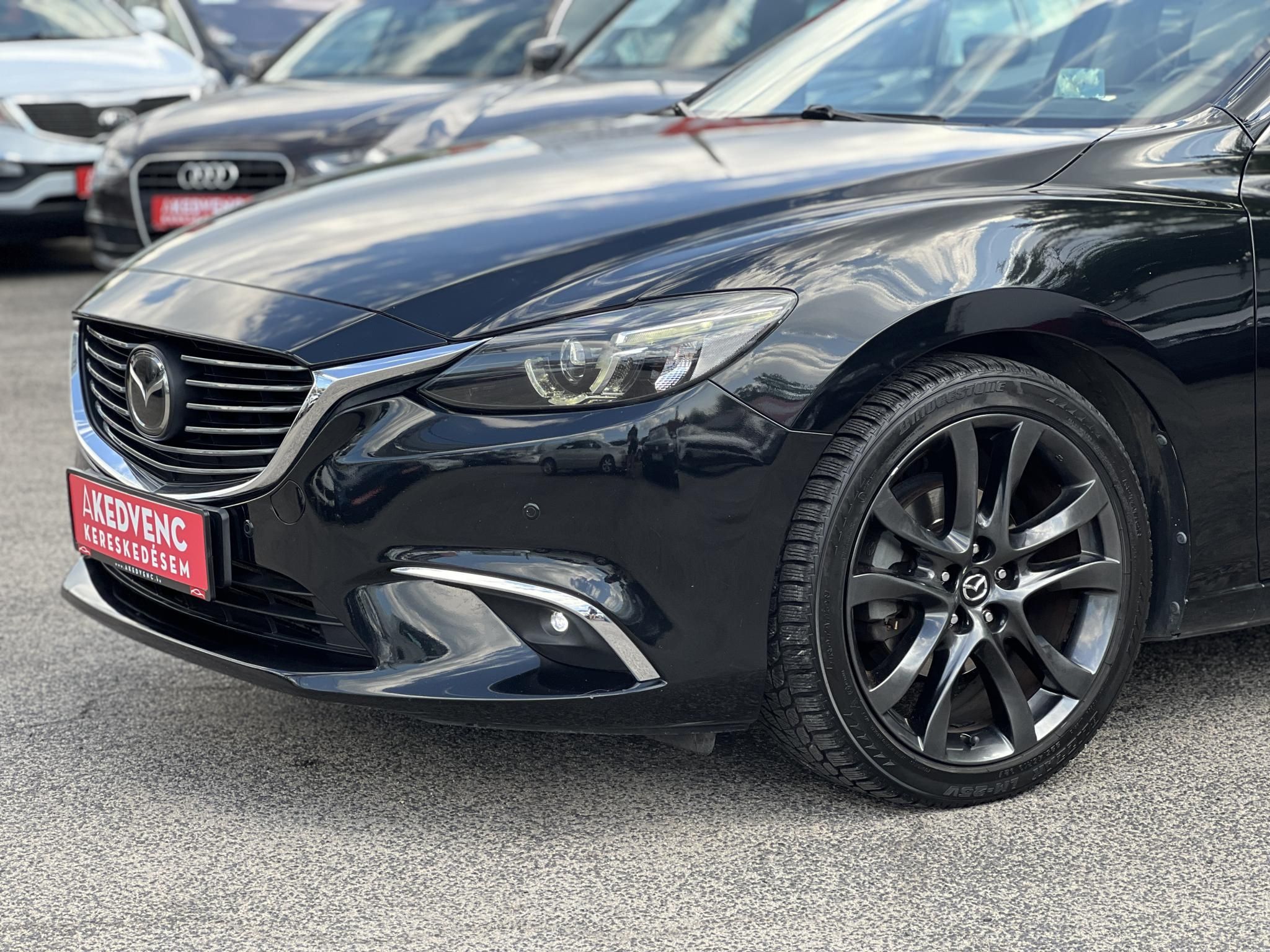 MAZDA 6 2.2 CD Revolution Top (Automata) Sávtartó 360 Head-up Kamera Fehér bőr belső!