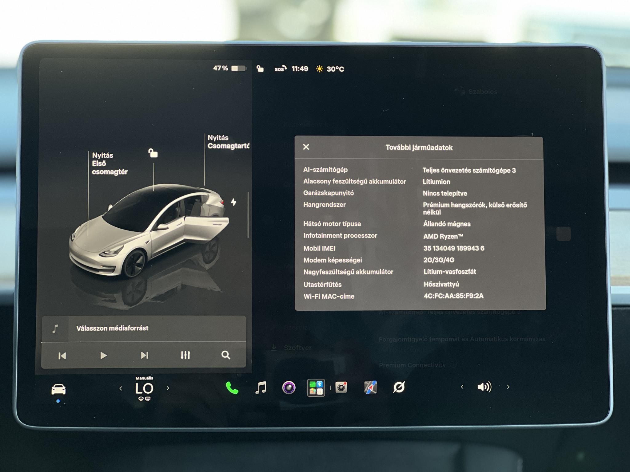 TESLA MODEL 3 RWD (Automata) Ryzen Hőszivattyú Mátrix LED. 63e km Magyar rendszámos Garanciális!