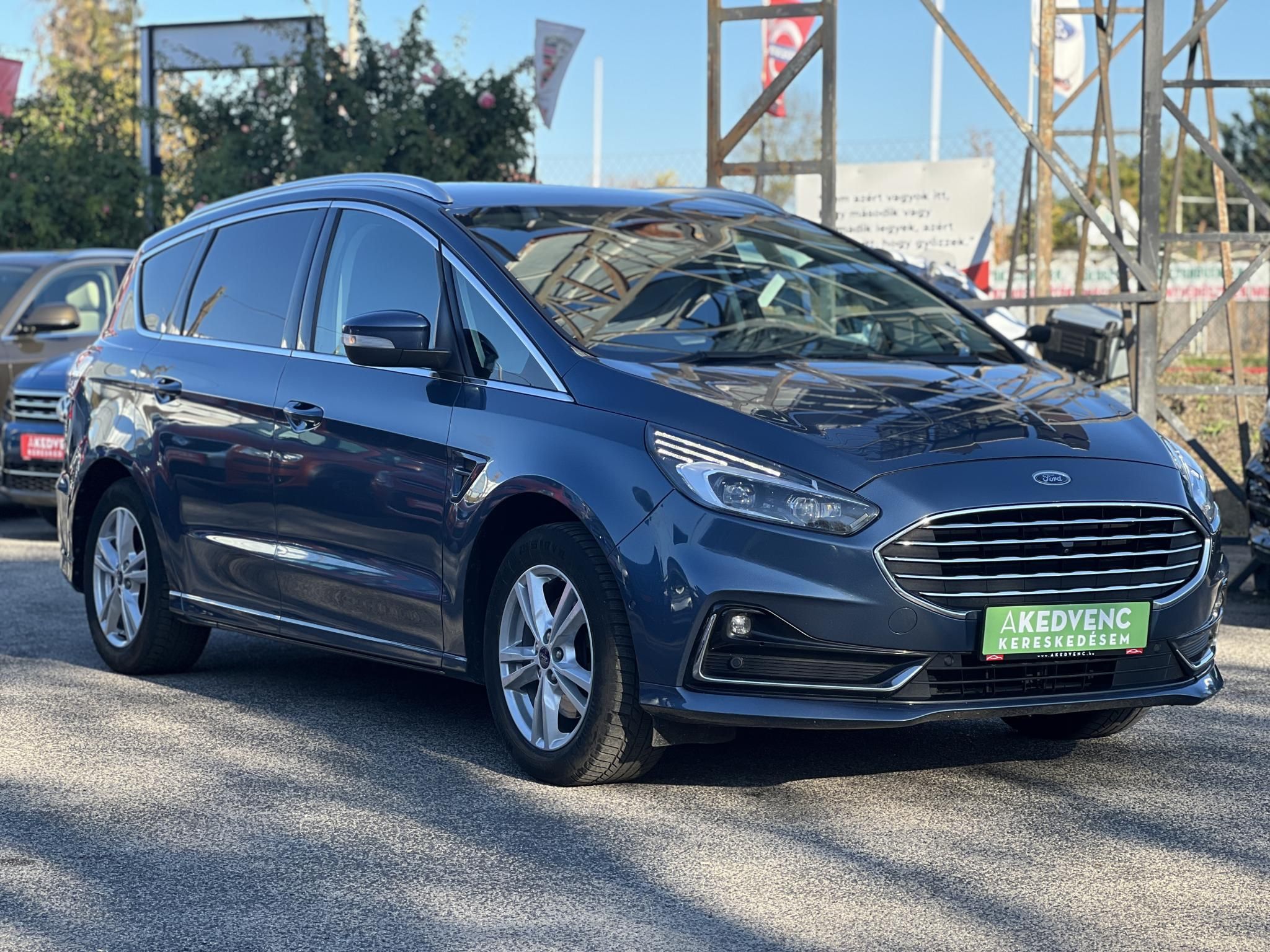 FORD S-MAX 2.5 FHEV Titanium CVT Sávtartó Carplay Tempomat Ülésfűtés!